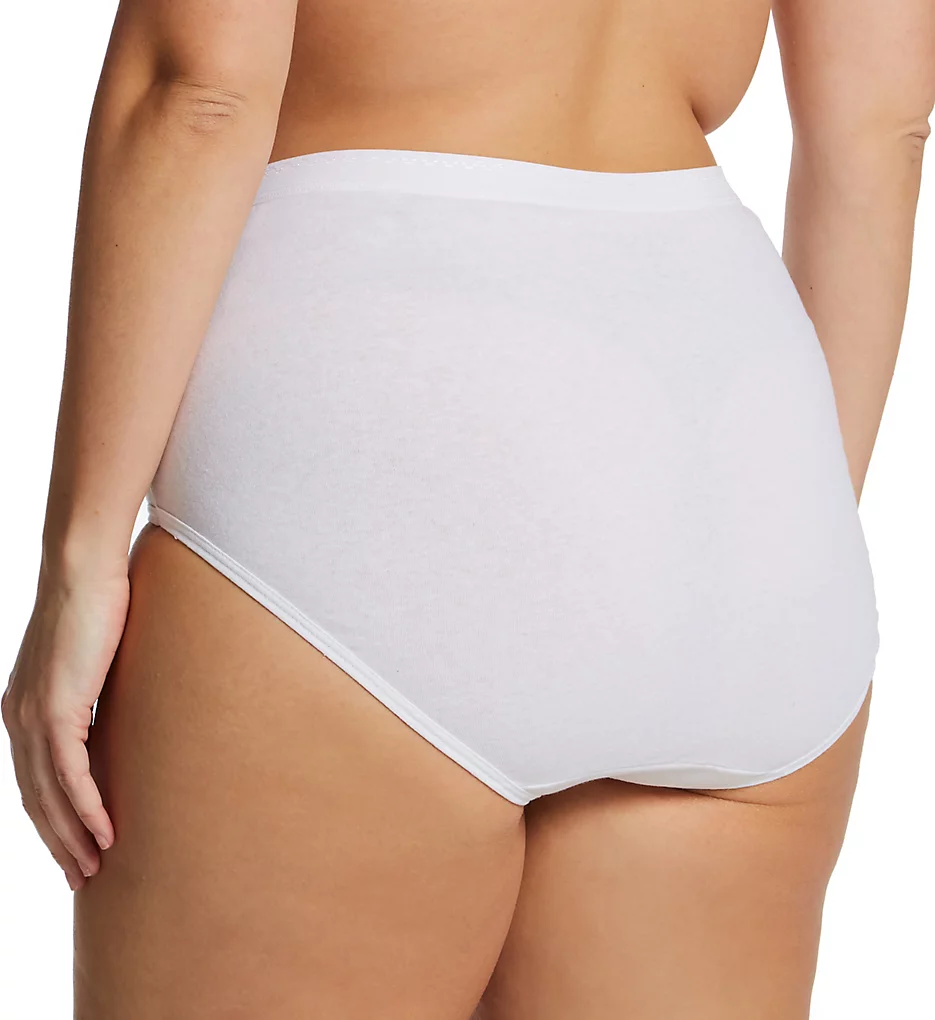Fit for Me Plus Size Cotton Brief Panties - 3 Pack