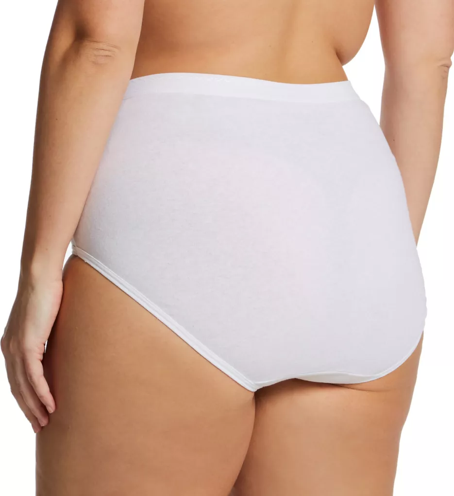 Fit for Me Plus Size Cotton Brief Panties - 3 Pack Assorted 9