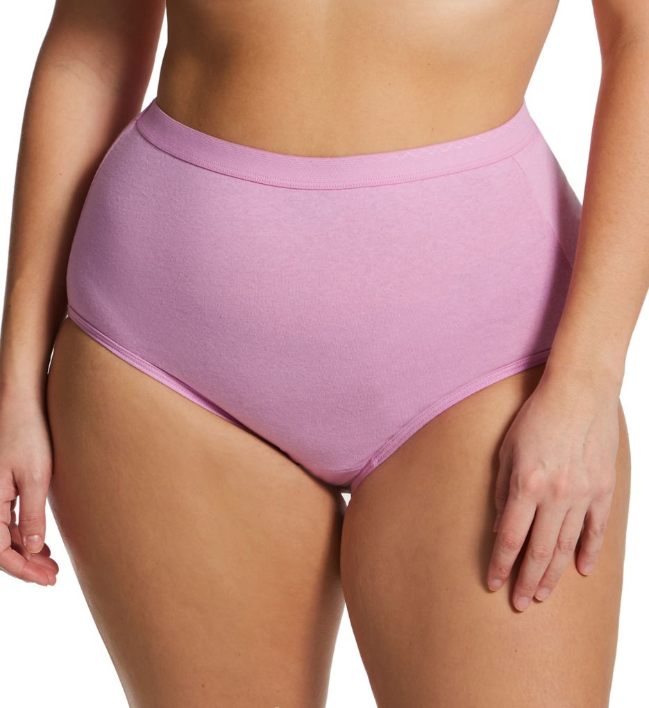 Fruit Of The Loom Fit for Me Women`s 3-Pack Cotton Assorted Plus Brief  Panties