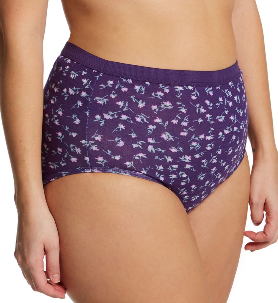 Fruit Of The Loom Women's Fit for Me Plus Size Cotton Brief Panties, 3 Pack  