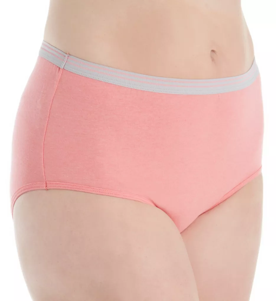 Fruit of the Loom Women's Fit for Me Plus Size Cotton Brief Panties - 3 Pack  3DBRASP, Assorted, 9 at  Women's Clothing store