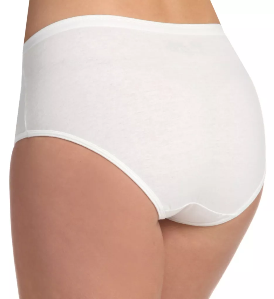 Fruit Of The Loom Cotton Brief Panties - 3 Pack 3DBRIWH - Image 2