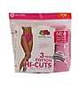 Fruit Of The Loom Cotton Hi-Cut Brief Panties - 3 Pack 3DHICAS - Image 3