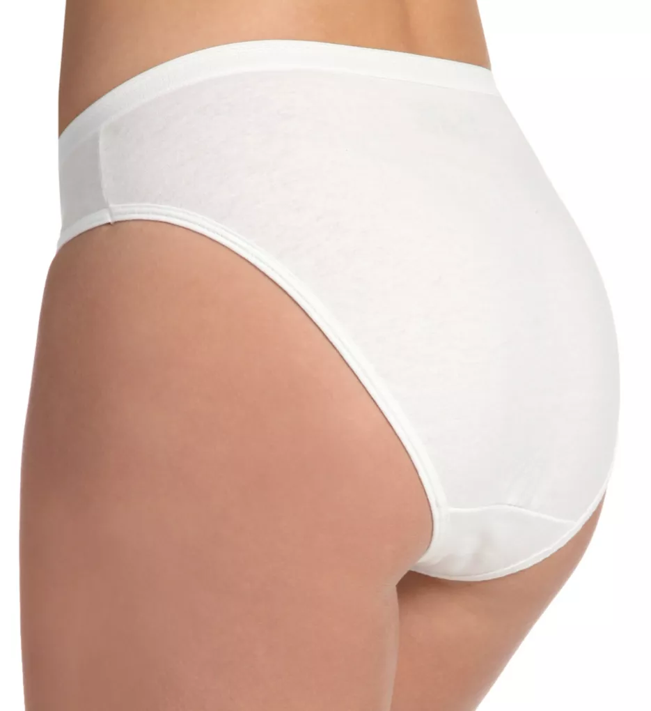6pr Ladies White Cotton Panty Briefs Underwear Sizes 5-10 Fruit of