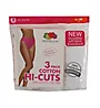 Fruit Of The Loom Cotton Hi-Cut Brief Panties - 3 Pack 3DHICWH - Image 3