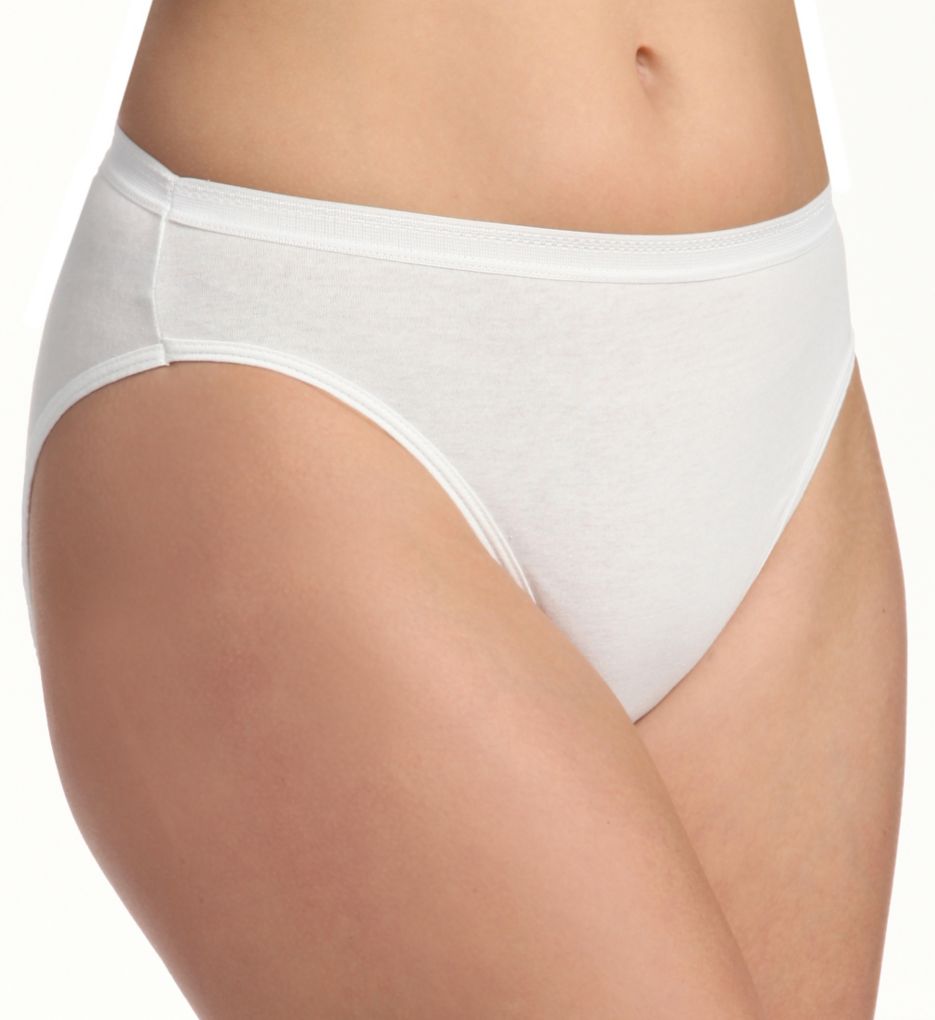 Cotton Hi-Cut Brief Panties - 3 Pack