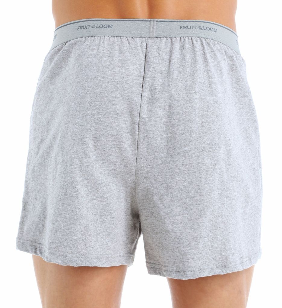 Extended Size Cotton Assort Knit Boxers - 3 Pack