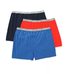 Big Man's Assorted Cotton Knit Boxers - 3 Pack