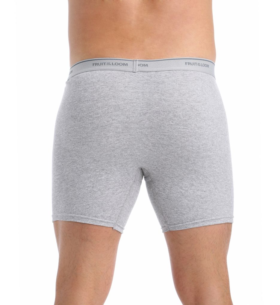 Extended Size Core Cotton Boxer Briefs - 4 Pack