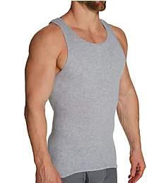 Extended Size Cotton A-Shirts - 4 Pack BlkGr 2XL