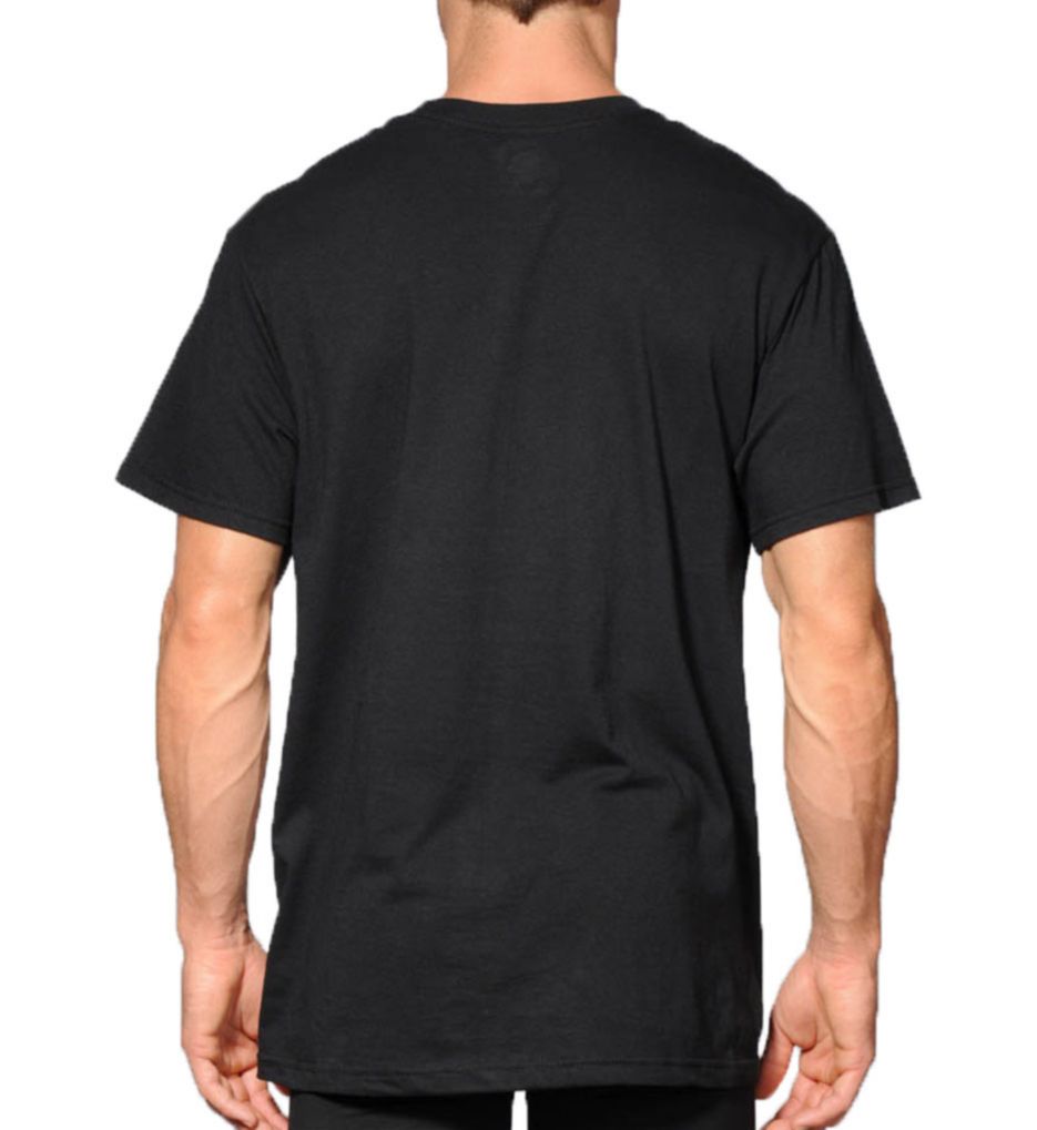 Big Man Core 100% Cotton Black Pocket Tee - 4 Pack-bs