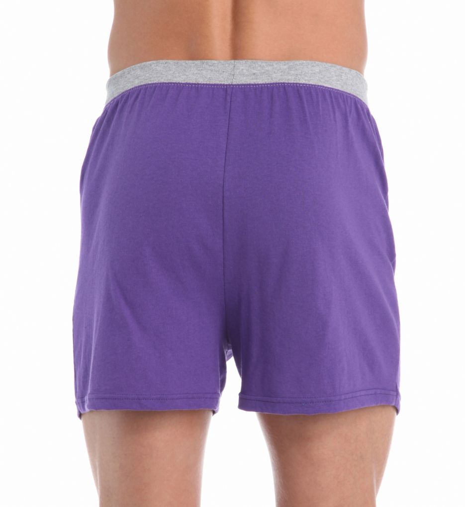 Extended Size Assorted Cotton Knit Boxers - 4 Pack