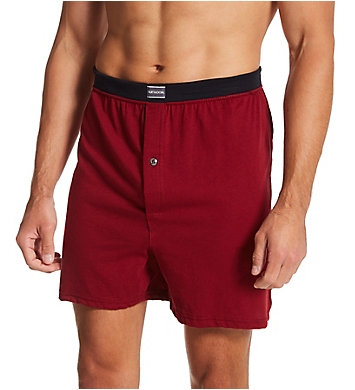 Fruit Of The Loom Extended Size Assorted Cotton Knit Boxers - 4 Pack