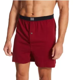 Extended Size Assorted Cotton Knit Boxers - 4 Pack