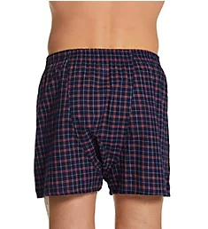 Extended Size Tartan Plaid Woven Boxers - 4 Pack