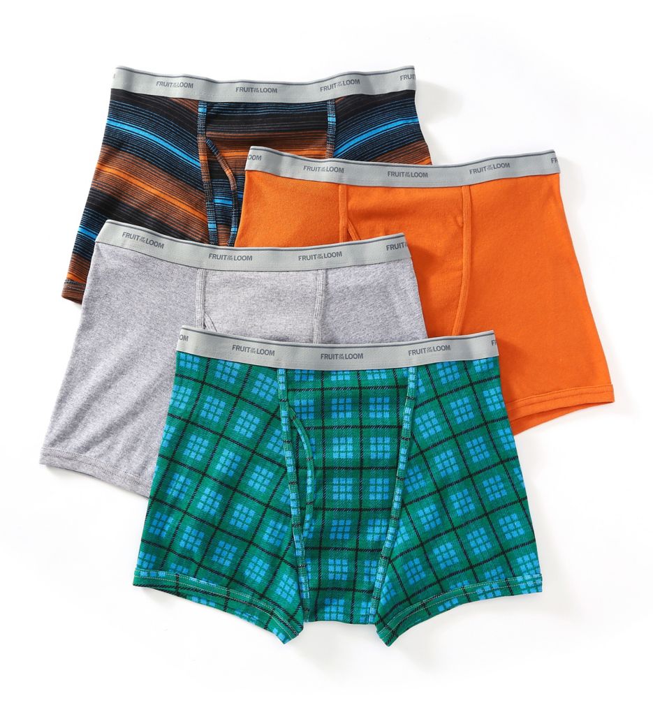 Big Man Assorted Short Leg Boxer Briefs - 4 Pack-cs2