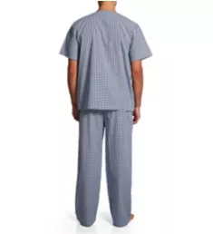 Short Sleeve Woven Pajama Pant Set