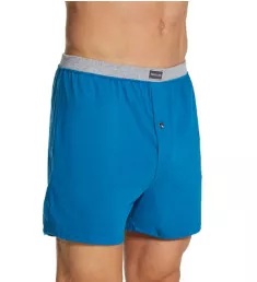 Men's Assorted Button Fly Knit Boxers - 3 Pack