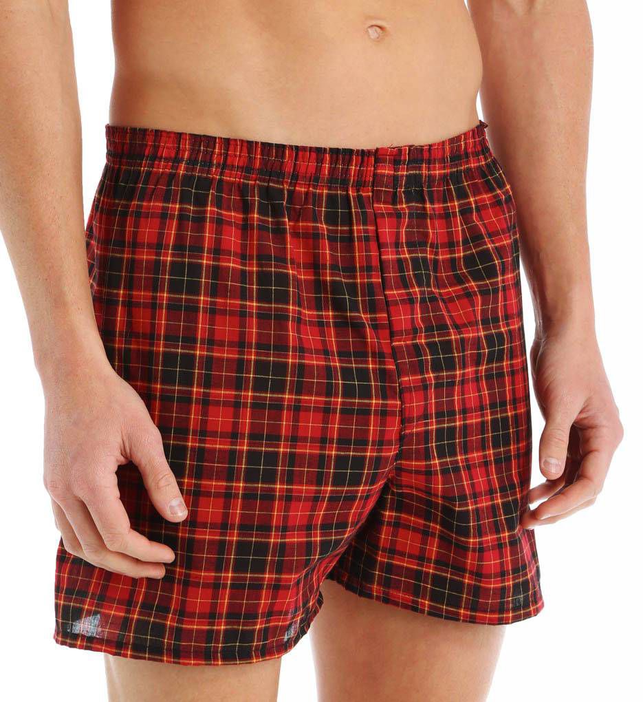 Traditional Tartan Assort Woven Boxer - 3 Pack by Fruit Of The Loom