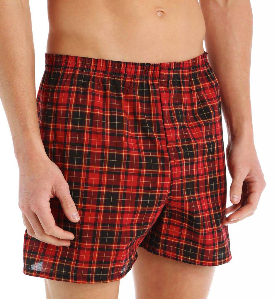 Traditional Tartan Assort Woven Boxer - 3 Pack-gs