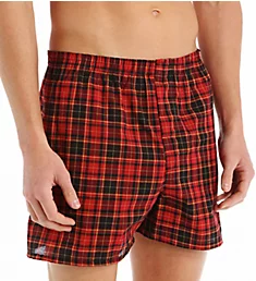 Extended Size Tartan Woven Boxers - 3 Pack