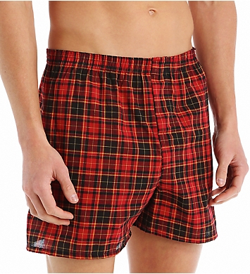 Fruit Of The Loom Extended Size Tartan Woven Boxers - 3 Pack