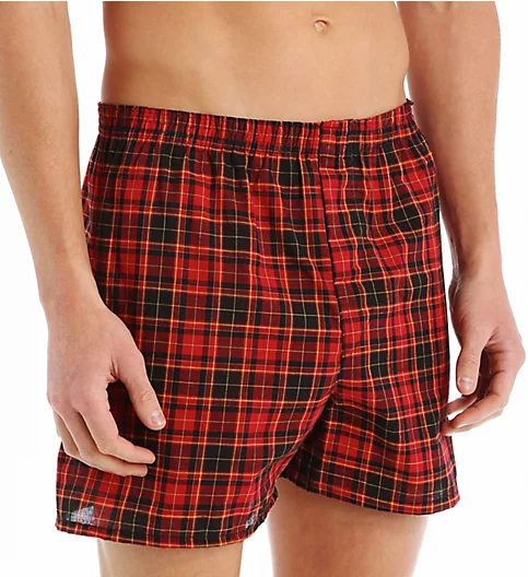 Fruit Of The Loom Extended Size Tartan Woven Boxers - 3 Pack 590X