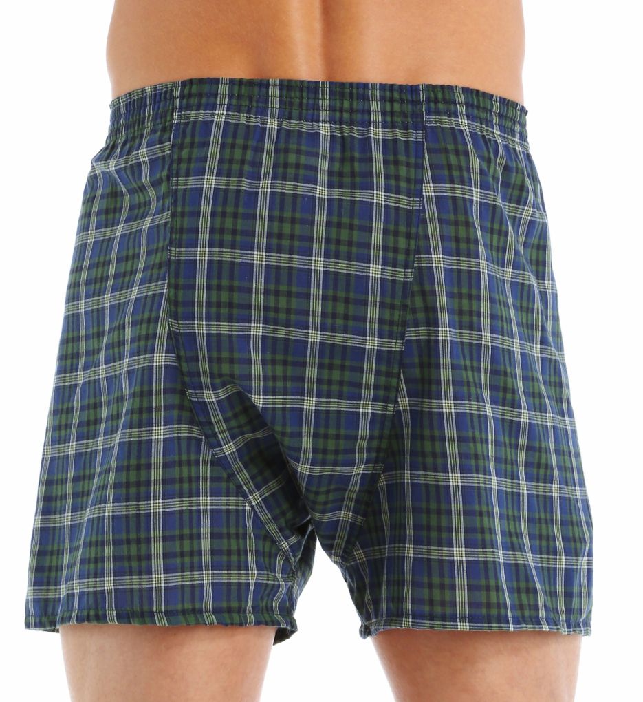 Big Man's Assorted Tartan Woven Boxers - 3 Pack-bs