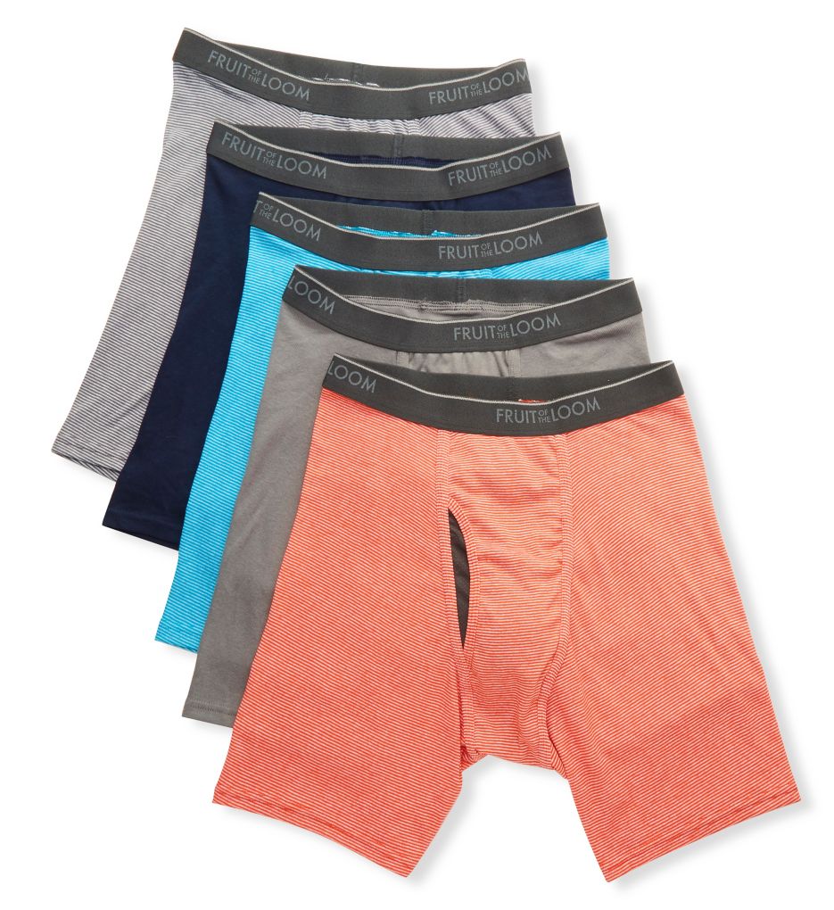 Fruit of the Loom Men's Coolzone Boxer Briefs, 7 Pack-Assorted Colors,  Large 