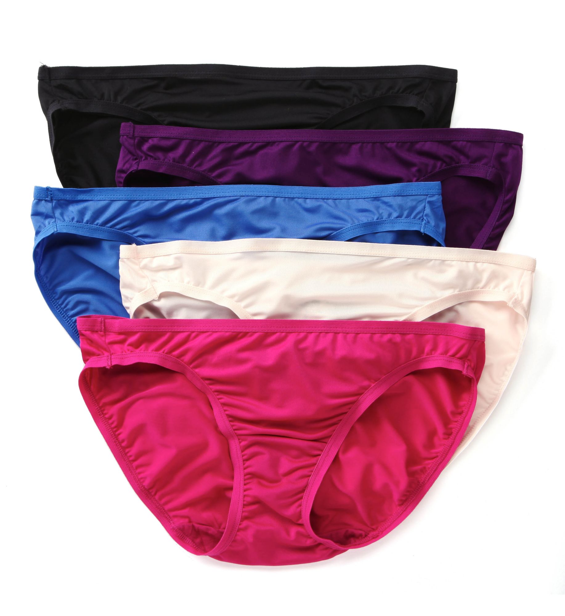 Fruit Of The Loom 5DMF051 Assorted Microfiber Bikini Panties 5 Pack