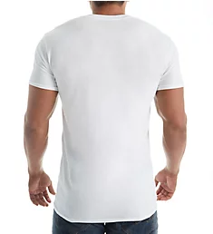 Stay Tucked Extended Size Crew T-Shirt - 5 Pack WHT 2XL