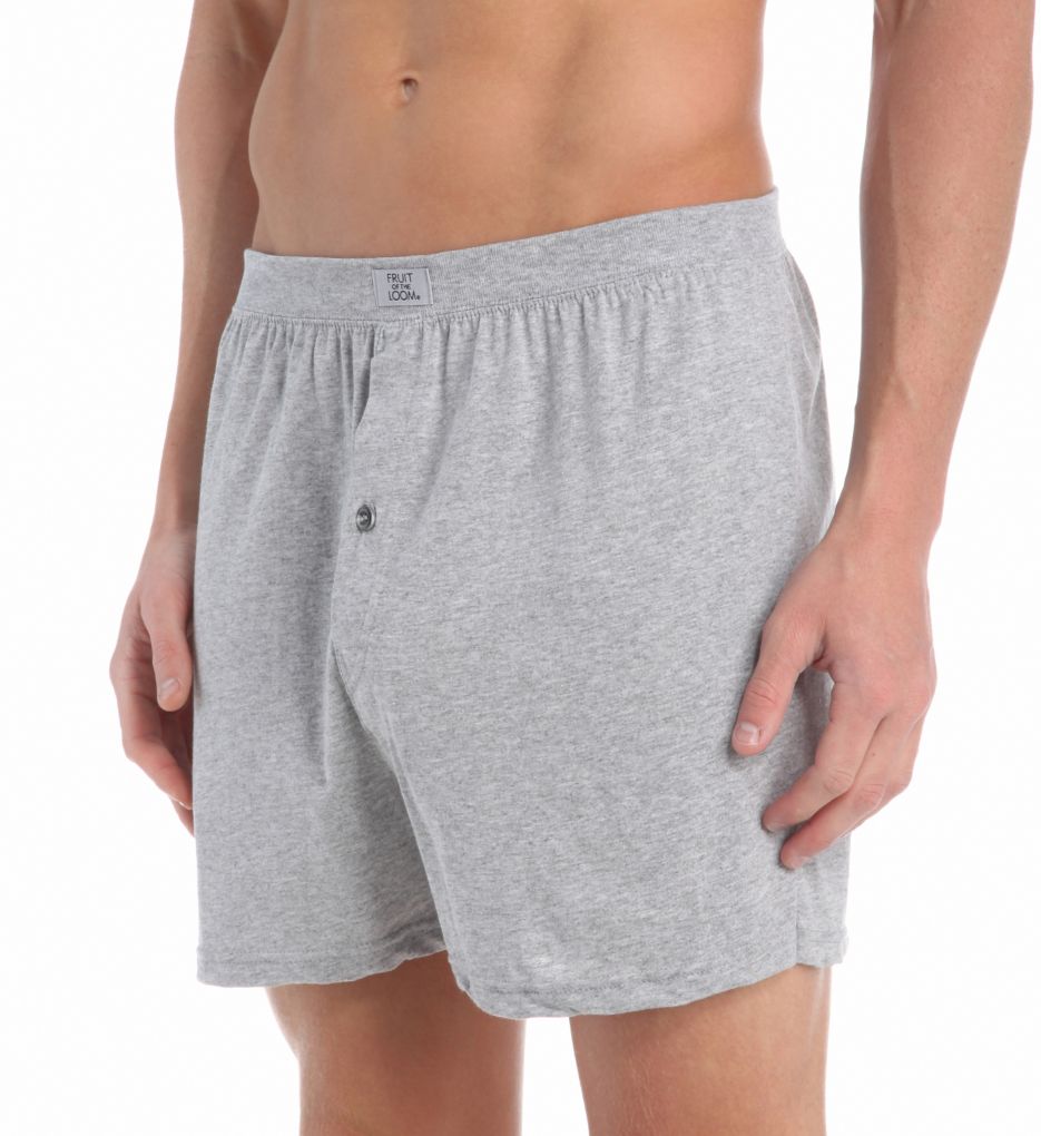 mens cotton knit shorts