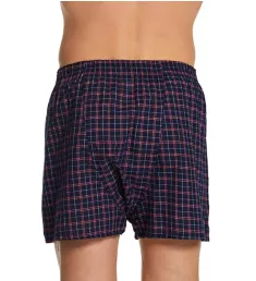 Assorted Tartan Plaid Woven Boxers - 5 Pack Assorted M