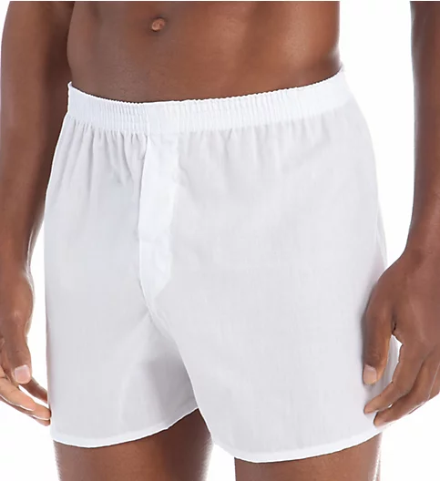 Fruit Of The Loom Core Solid White Woven Boxers - 5 Pack 5P595