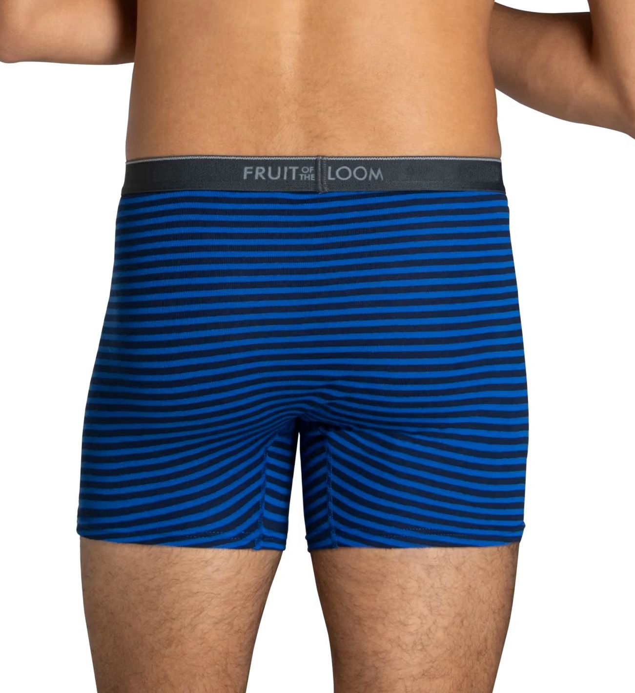 Fruit Of The Loom Big Man CoolZone Stripe/Solid Boxer Brief - 6 Pack 6BL469X - Image 2