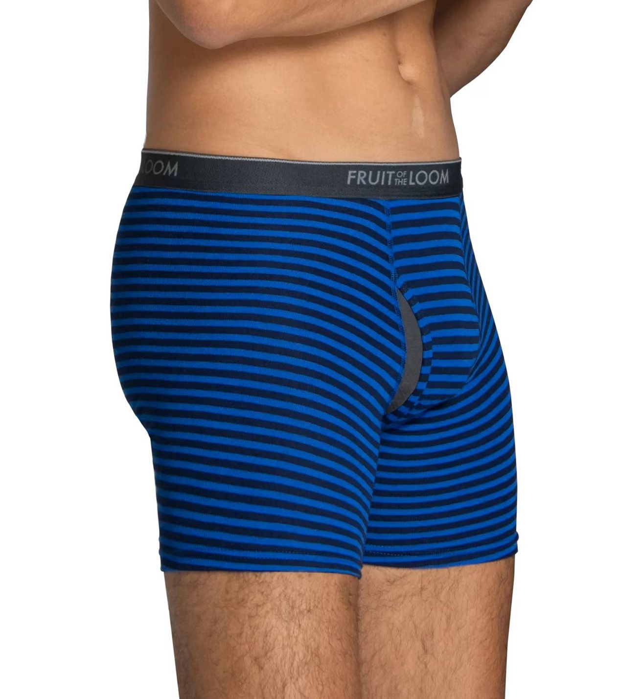 Fruit Of The Loom Big Man CoolZone Stripe/Solid Boxer Brief - 6 Pack 6BL469X - Image 1