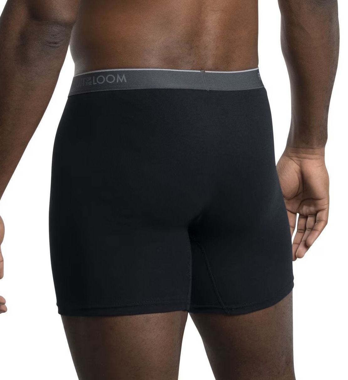 Fruit Of The Loom Big Man Coolzone Black/Grey Boxer Brief - 6 Pack 6BL76X - Image 2