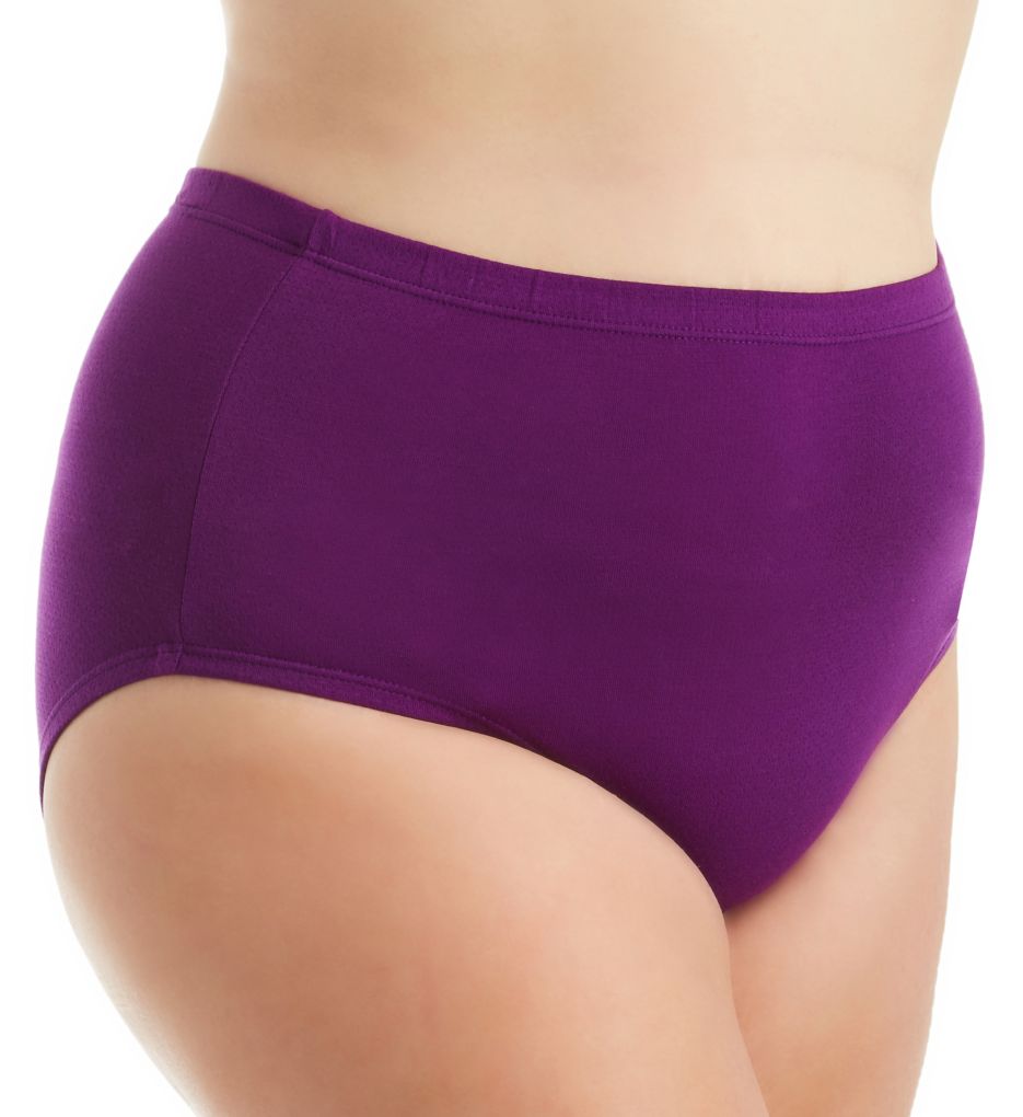 Women's Breathable Cotton-Mesh Brief Panty, Assorted 6 Pack