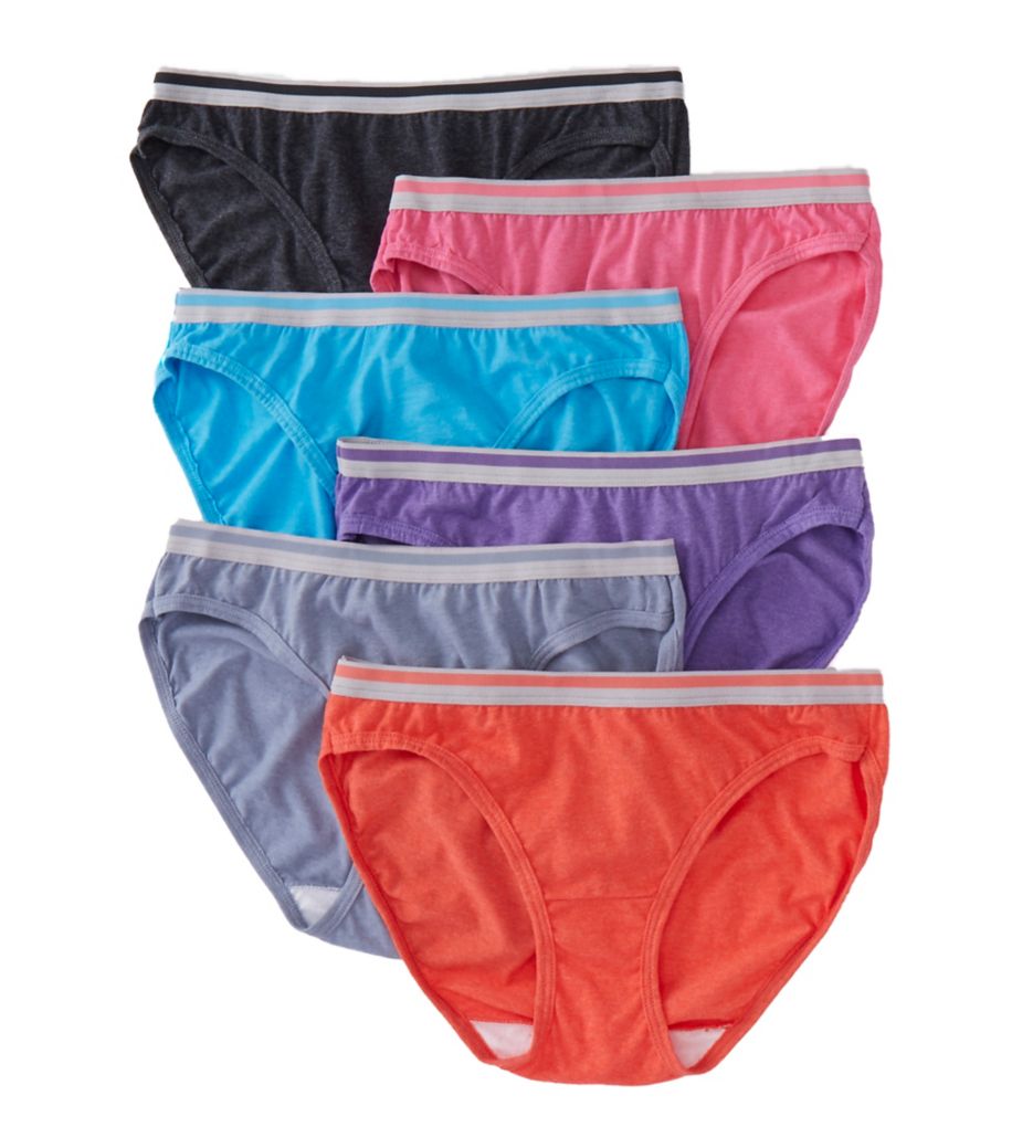 Women's Fruit of the Loom 5-pack Cotton-Blend Stretch Bikini Panty