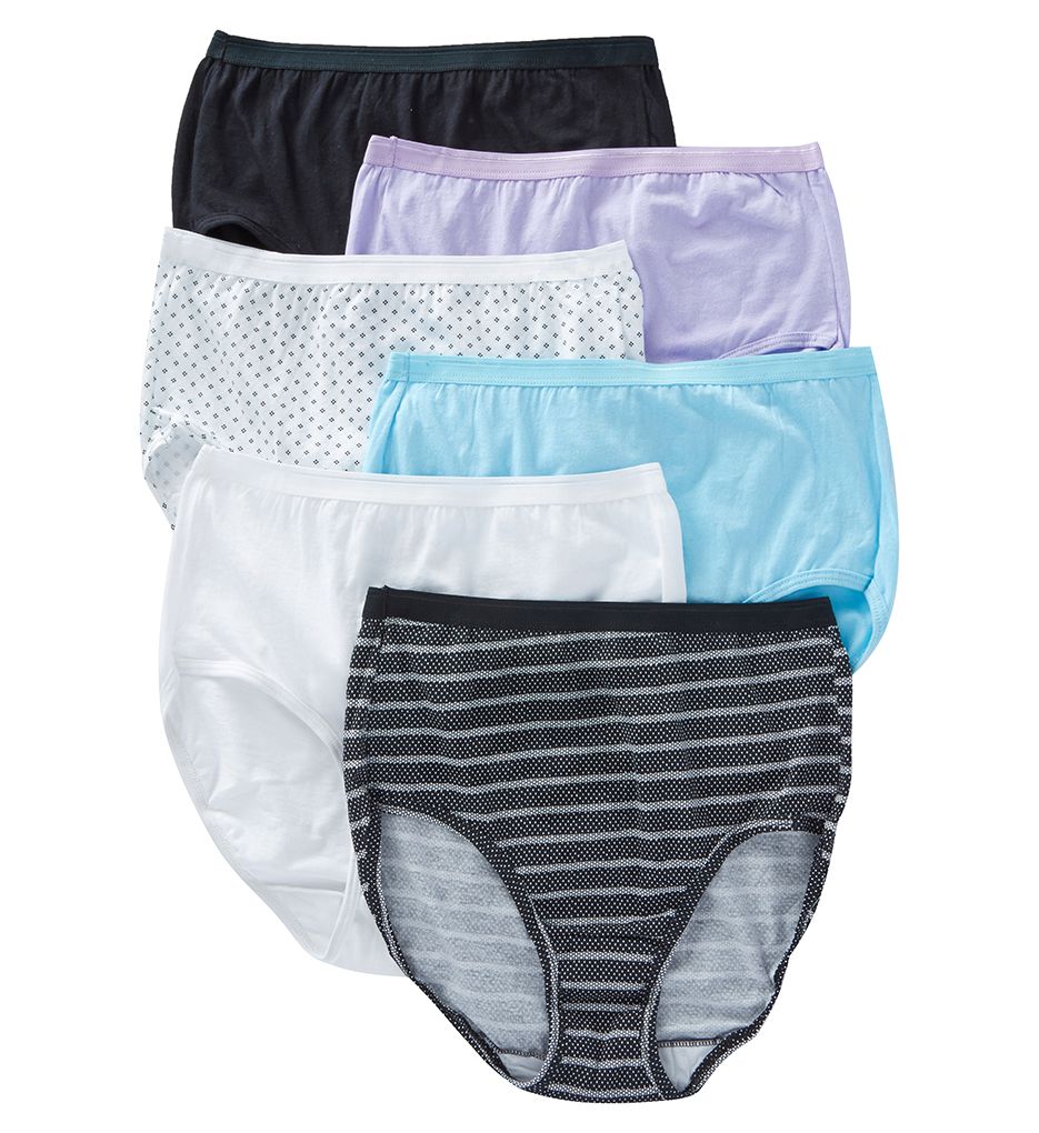 Fruit Of The Loom 6DBRIA1 Cotton Brief Panty Assorted – 6 Pack