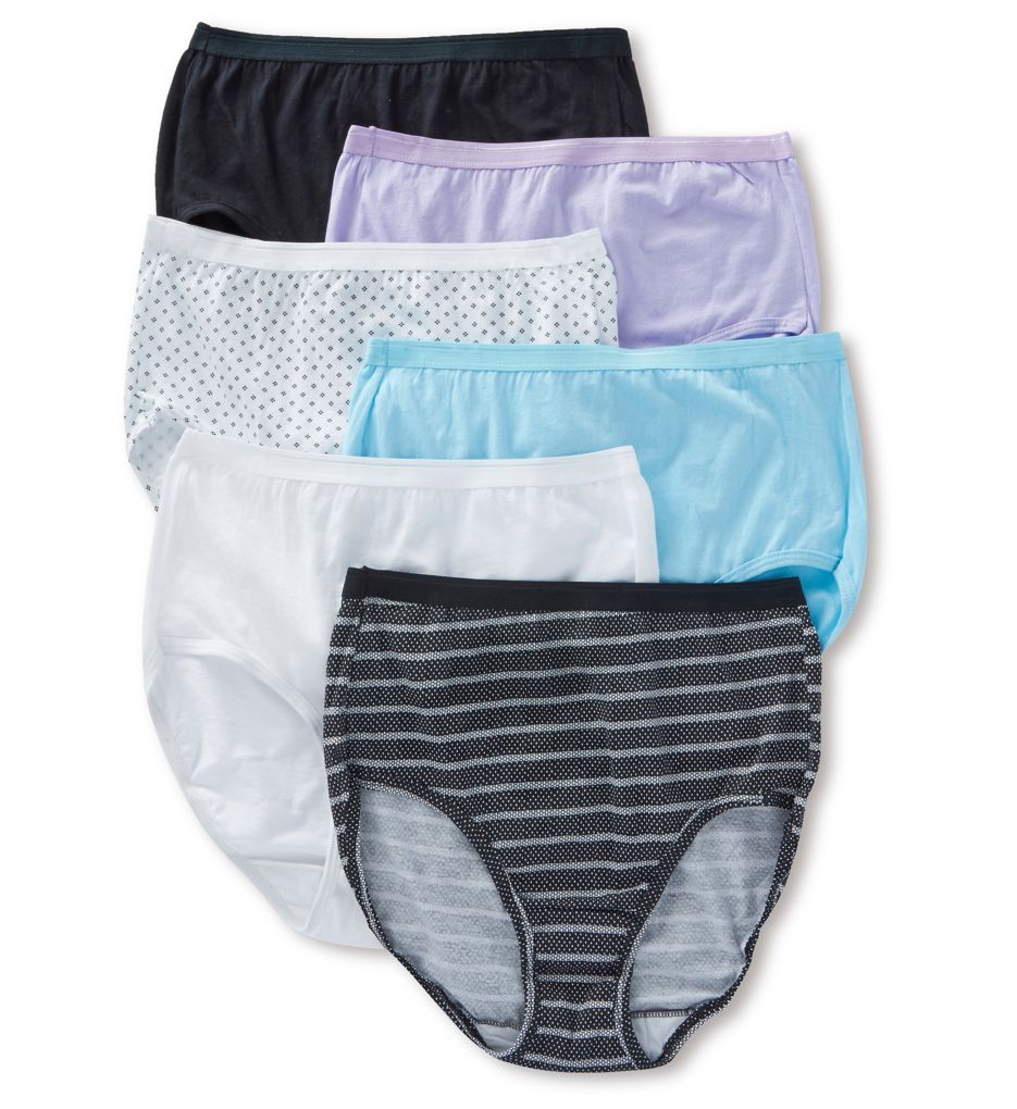 Fruit of the Loom Women's Tagless 100% Cotton Brief Panties (Value Packs)  (3, Size 6 (38-39)) at  Women's Clothing store
