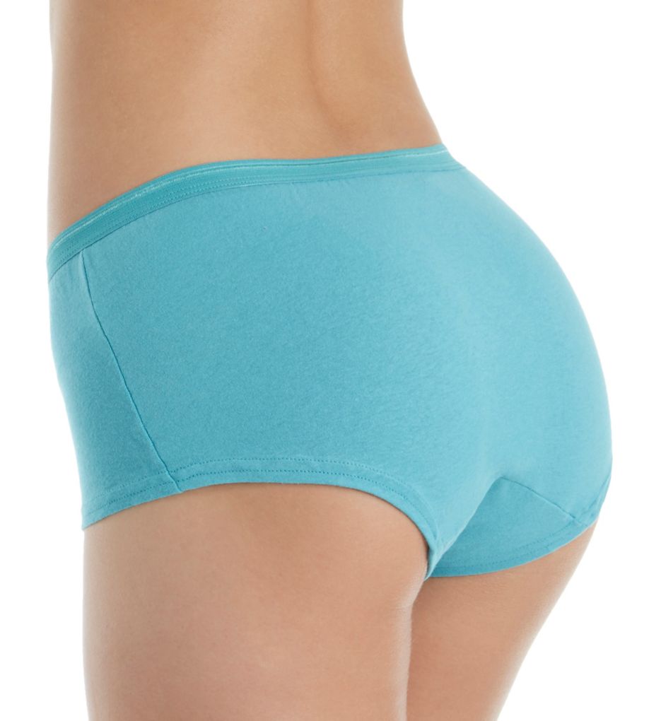 Hanes by Women's Cotton Boy Brief Panties 6-Pack_Assorted_6 at   Women's Clothing store