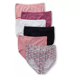 Fit For Me Plus Comfort Brief Panties - 6 Pack