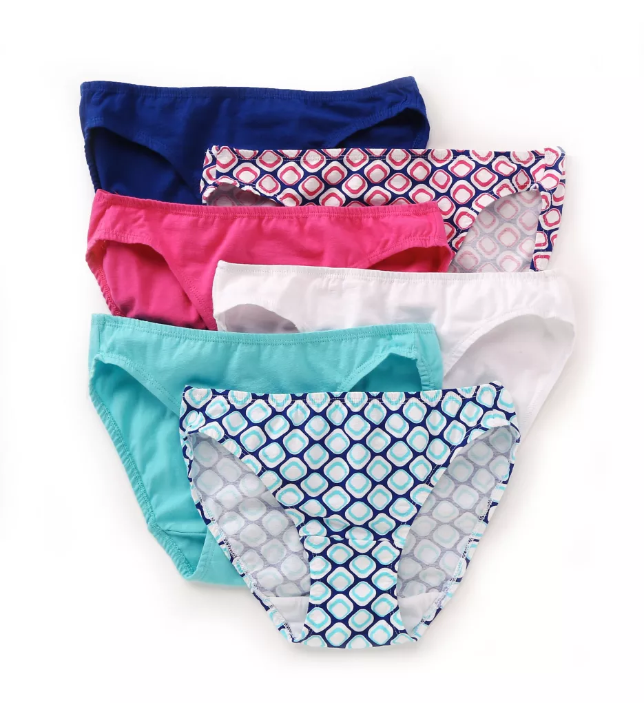 Cotton Stretch Bikini Panties - 6 Pack