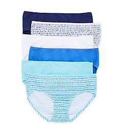 Cotton Stretch Hipster Panty - 6 pack Assorted Colors 5