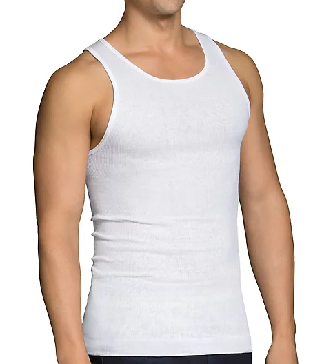 Fruit Of The Loom Big Man White A-Shirt - 6 Pack 6P25BAM