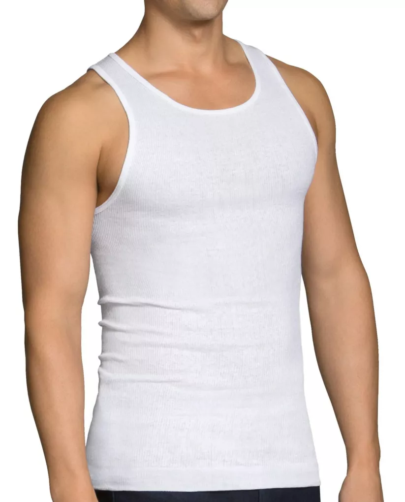Fruit Of The Loom Big Man White A-Shirt - 6 Pack 6P25BAM