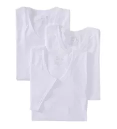 Stay Tucked Cotton V Neck T-Shirt - 6 Pack