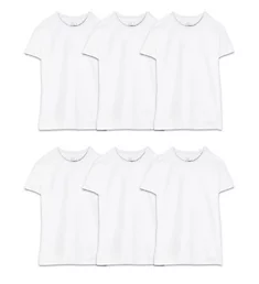 Big Man White Crew T-Shirt - 6 Pack