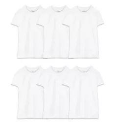 Big Man White Crew T-Shirt - 6 Pack